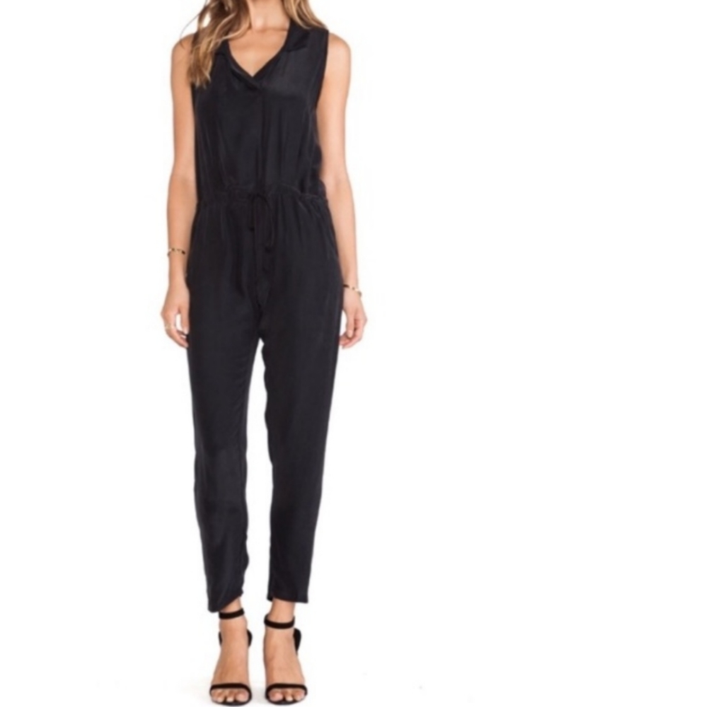 Anthropology Dolan black sleeveless jumpsuit